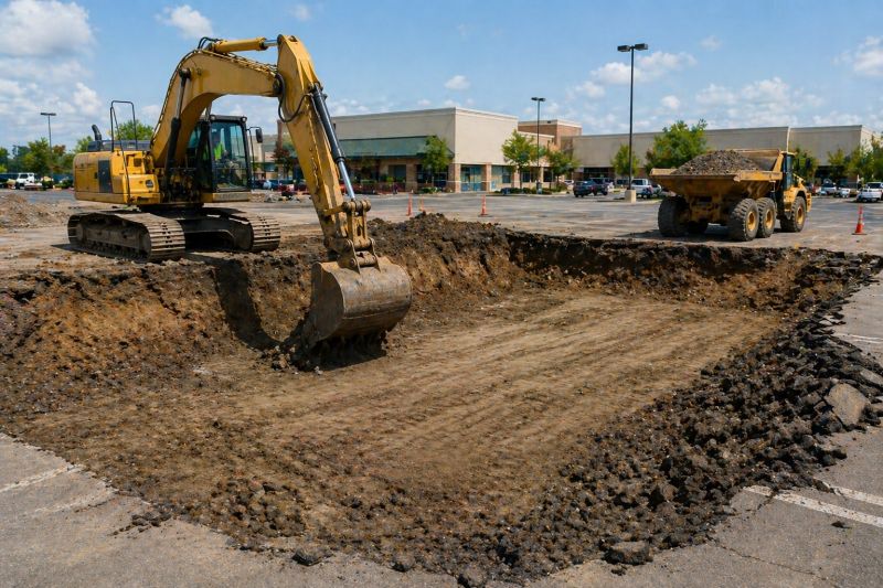 Parking Lot Gravel Repair in Gwinnett County, GA